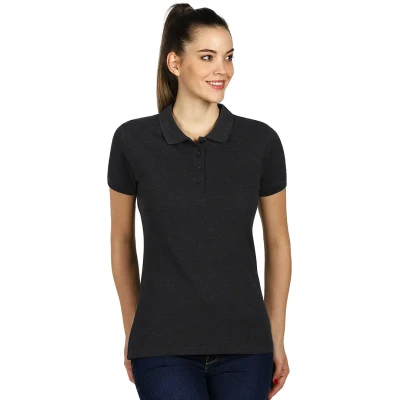 SUNNY, Damen-Poloshirt, 180 g/m2, Dunkle Asche