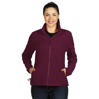 POLARIS LADY, women's polar fleece jacket/sweatshirt, 280 g/m2, burgundy