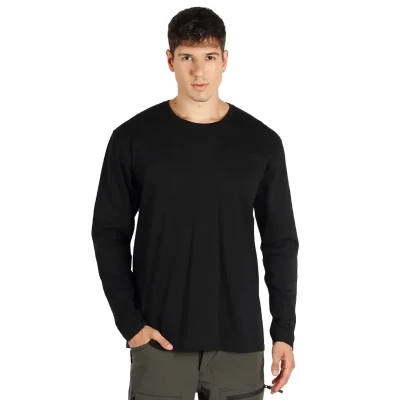 TARGET LSL, Langarmshirt aus Baumwolle, 160 g/m2, Schwarz