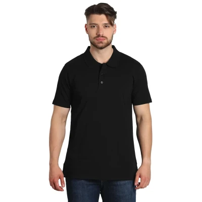 PREMIUM POLO, Poloshirt, 180 g/m2, Schwarz