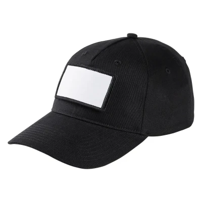 FLAG, Cap mit fünf Panels, Klettverschluss, Schwarz