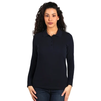 SUNNY LSL, Damen-Langarm-Poloshirt, 180 g/m2, Blau
