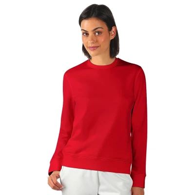 TERRY LADY, Sweatshirt mit rundem Ausschnitt, 280 g/m2, Rot
