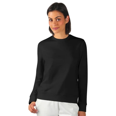 TERRY LADY, Sweatshirt mit rundem Ausschnitt, 280 g/m2, Schwarz