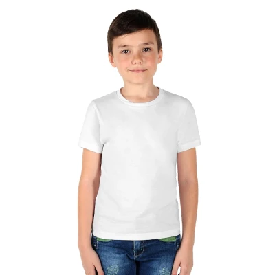 TERRA KID, dečja majica od organskog češljanog pamuka, 150g/m2, bela