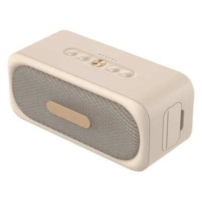 HENDRIX, audio set 2/1, headphones and wireless speaker 2 x 10w, in a gift box, beige
