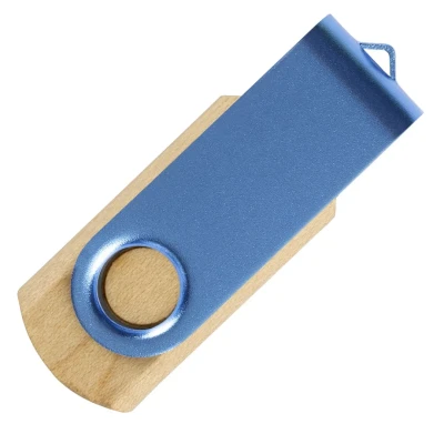 SMART WOOD 3.0, usb flash memory, sky blue, 16GB