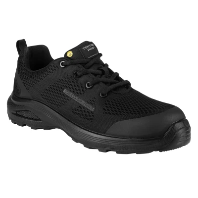 STRIDER, low-cut work shoes s1ps with esd function, black-black