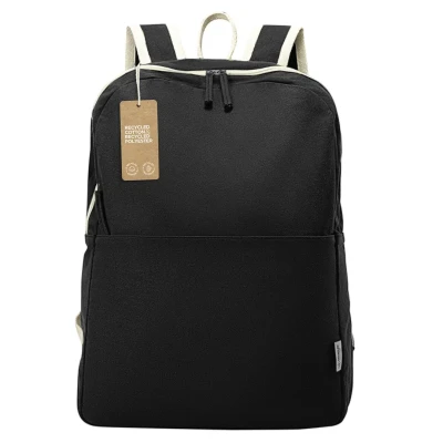 HERITAGE, Rucksack aus recycelter Baumwolle, 280 g/m2, Schwarz