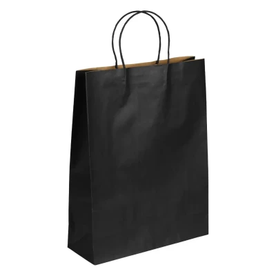 LOLA MAXI, Papiertasche, 120 g/m2, Schwarz