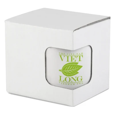 GIFTY, single mug gift box, white