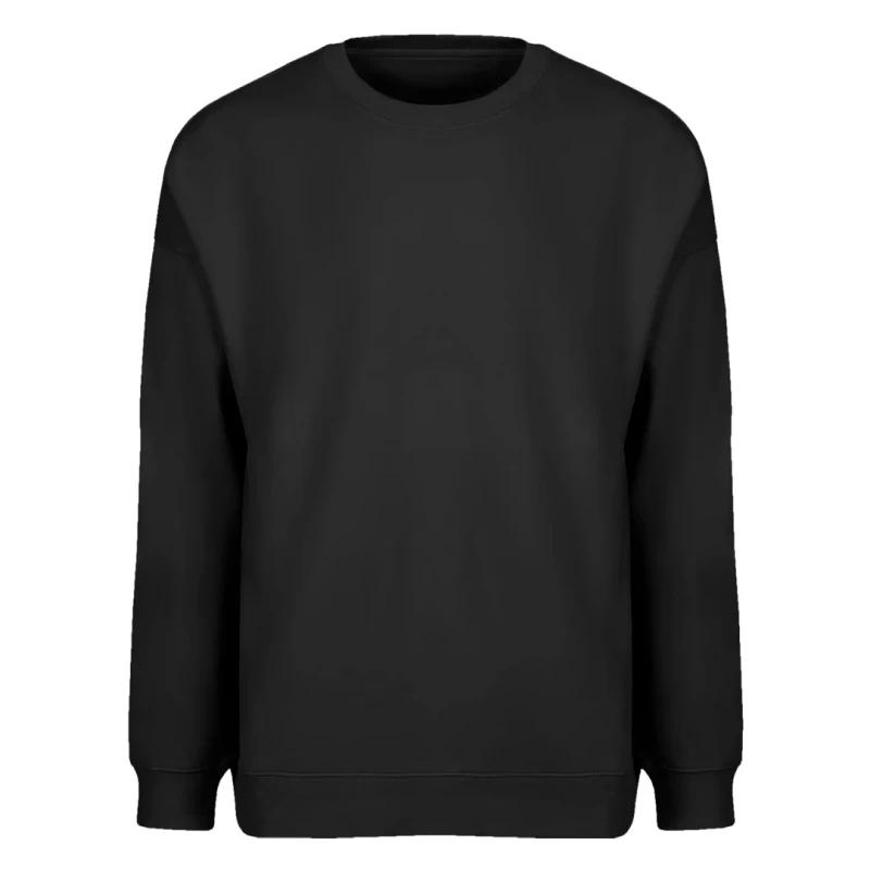 BIG, Weites Sweatshirt aus Bio-Baumwolle, 300 g/m2, Schwarz