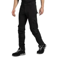 PERFORMANCE, Arbeitshosen mit Elasthan, Schwarz