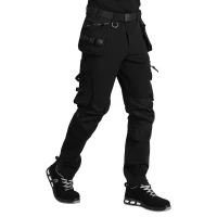 PERFORMANCE PLUS, Arbeitshosen mit Elasthan, Schwarz