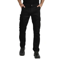 FORCE PANTS, Arbeitshosen mit Elasthan, Schwarz