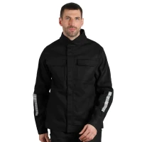 FORCE JACKET, Arbeitsjacke mit Elasthan, Schwarz