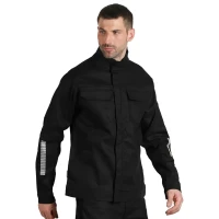 FORCE JACKET, Arbeitsjacke mit Elasthan, Schwarz
