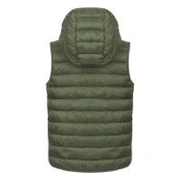 LIBERTY HOOD VEST KID, Kinder-Weste mit Kapuze, Olive
