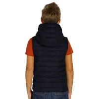 LIBERTY HOOD VEST KID, Kinder-Weste mit Kapuze, Blau