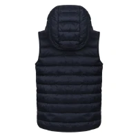 LIBERTY HOOD VEST KID, Kinder-Weste mit Kapuze, Blau