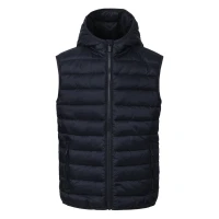 LIBERTY HOOD VEST KID, Kinder-Weste mit Kapuze, Blau