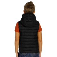 LIBERTY HOOD VEST KID, Kinder-Weste mit Kapuze, Schwarz