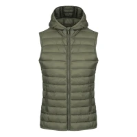 LIBERTY HOOD VEST WOMEN, Damen-Weste mit Kapuze, Olive