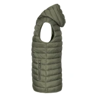 LIBERTY HOOD VEST WOMEN, Damen-Weste mit Kapuze, Olive