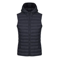 LIBERTY HOOD VEST WOMEN, Damen-Weste mit Kapuze, Blau