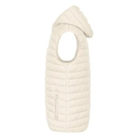 LIBERTY HOOD VEST MEN, Weste mit Kapuze, Weiss gebrochen