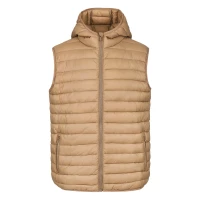 LIBERTY HOOD VEST MEN, Weste mit Kapuze, Hellbraun Braun