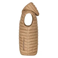 LIBERTY HOOD VEST MEN, Weste mit Kapuze, Hellbraun Braun