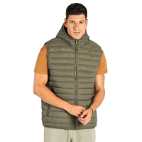 LIBERTY HOOD VEST MEN, Weste mit Kapuze, Olive