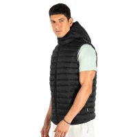 LIBERTY HOOD VEST MEN, Weste mit Kapuze, Schwarz