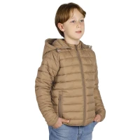 LIBERTY JACKET KID, Kinderjacke mit Kapuze, Hellbraun Braun