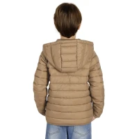 LIBERTY JACKET KID, Kinderjacke mit Kapuze, Hellbraun Braun