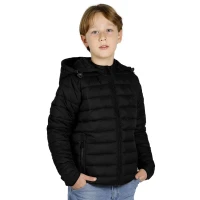 LIBERTY JACKET KID, kid's jacket with hood, black