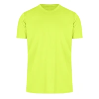 CROSSFIT, sports t-shirt, 100% polyester, neon yellow