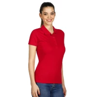 UNA, Damen-Poloshirt, 180 g/m2, Rot