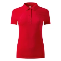 UNA, Damen-Poloshirt, 180 g/m2, Rot