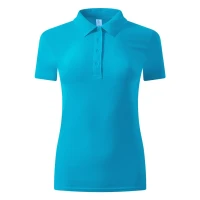 UNA, women's polo shirt, 180 g/m2, turquoise