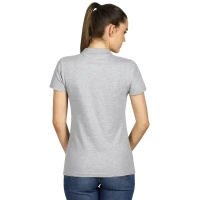 UNA, Damen-Poloshirt, 180 g/m2, Asche