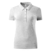 UNA, Damen-Poloshirt, 180 g/m2, Asche
