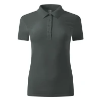 UNA, Damen-Poloshirt, 180 g/m2, Dunkelgrau