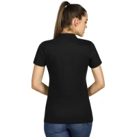 UNA, women's polo shirt, 180 g/m2, black