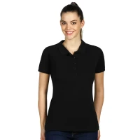 TOP GUN LADY, women's polo shirt, 210 g/m2, black