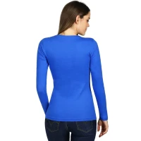 MISS, Damen-Langarmshirt aus Baumwolle, 160 g/m2, Königsblau