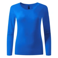 MISS, Damen-Langarmshirt aus Baumwolle, 160 g/m2, Königsblau