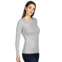 MISS, women’s long sleeve shirt, 160 g/m2, ash