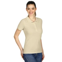 SUNNY, women's polo shirt, 180 g/m2, beige